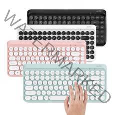 투원몰 프리미엄 엑토 무선 미니키보드 레트로, 핑크, 761670, 일반형