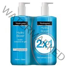 유럽 뉴트로지나 하이드로 부스트 로시온 코포랄 히드라탄테 엔 젤 팩 2 x 750ml 바디 오일 로션 크림 케어