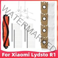 [로봇청소기] 용 샤오미 Lydsto R1 로봇 진공 청소기 교체 예비 부품 메인 브러시 사이드 Hepa 필터 걸레 먼지 가방, [13] Set H