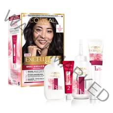 로레알파리 엑셀랑스 크림 염색제, 1 흑색, 1개