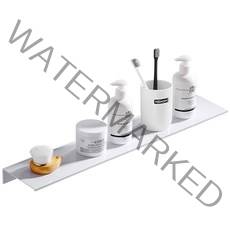 모나코올리브 메탈라인 슬림선반 50cm + 실란트픽스, 화이트, 1세트