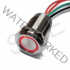 SM-A19WSX-R B 19파이 투컬러 푸쉬타입 버튼 방수 메탈 터치 스위치, 수량