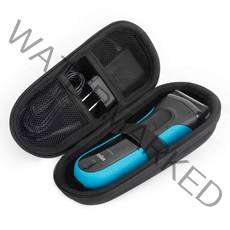 Yinke 하드 케이스 브라운 맨즈 전기 면도기 시리즈 3 시리즈 5 시리즈 7 대응 310s 3010s 3040s 3080s에 적용 Braun 수납 케이스 보호 커버 가방(블랙)