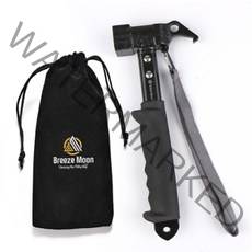 브리즈유 다용도 캠핑 파운딩 해머 + 전용 파우치, 혼합색상, 1세트