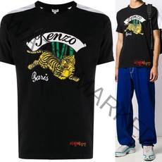 겐조 19FW 블랙 플라잉타이거 KENZO자수로고 반팔 5TS019 4SG 99