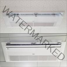 에어컨닥터 에어컨바람막이 윈드바이저, 택배/설명서 참조, 1way LG 대형용 1세트 2개 (1,200mm)