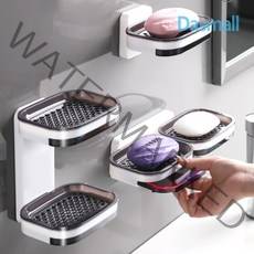 다스몰 욕실 물빠짐 흡착 비누받침, 2단