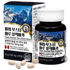 본트비 파워 부스터 페루 블랙마카 아르기닌, 700mg, 90정