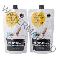 소망 세븐먹물 칼라크림 (오징어먹물 참숯함유) 1제400ml+2제400ml, 1개, 내추럴 브라운