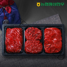 [농협횡성한우] 1등급 하누리 알찬 정육세트 7호 (국거리500g+불고기500g+장조림500g) / 총1.5kg, 단품, 단품