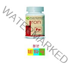 [정품보장]퓨어뉴트리션 아이언 철분제 PURENUTRITION ME 450mg 60정 X 1병