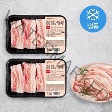 곰곰 한돈 칼집 삼겹살 (냉동), 500g, 2개
