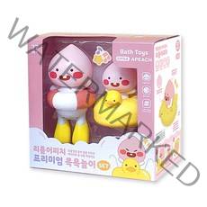 카카오프렌즈 리틀 어피치 프리미엄 목욕놀이 세트, 혼합색상