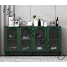 이케아그릇장식장 주방하부장 그릇수납장 주방그릇장, 120CM 사이드보드흰색 낙하 방지 장치 이중