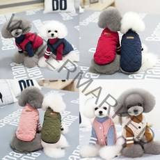 겨울 강아지고양이 애견애모 누빔패딩베스트 조끼의류, 네이비