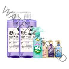 온더바디 퓨어시카 바디워시 머스크 1000ml x 2개+코튼풋샴푸 레몬 385ml+스파 바디워시 6ml 3종 증정
