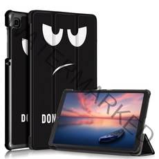 삼성 갤럭시 탭 A7 라이트 8.7" 2021 모델(SM-T220/T225) 용 슬림 케이스 자동 깨우기/절전 기능이 있는 초박형 경량 하드 백 쉘 3단 접, 16