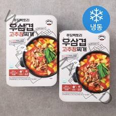 푸딩팩토리 우삼겹 고추장찌개 (냉동), 410g, 2개