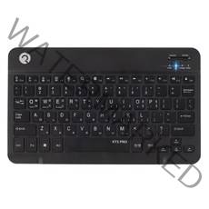 로이체 휴대용 충전식 블루투스 5.0 울트라 슬림 무선 키보드, 블랙, KT5 PRO, 텐키리스