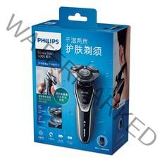 PHILIPS-정품 전기 면도기 S5370/04 3 블레이드 전신 세척 충전식 로터리 면도기 업그레이드 더블 블레이, 01 S5370_03 영국 플러그