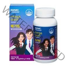 GNC 메가틴 멀티비타민 앤 미네랄, 90정, 1개