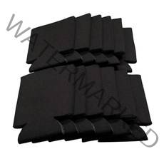 빈 맥주 캔 쿨러 청량 음료 접 수있는 절연체 슬리브 대량 네오프렌 단열 맥주 캔 쿨러 슬리브 커버, 10pcs 블랙