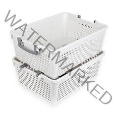 손잡이 바스켓 대 30L, 화이트, 2개