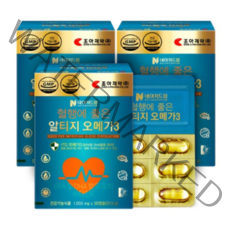 조아제약 혈행에 좋은 알티지 오메가3, 3개, 30정