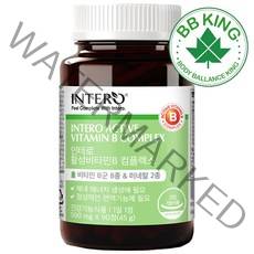 비비킹 인테로 비타민 B1 B2 B6 B12 3개월 종합 비타민 B군 컴플렉스 활력 비 고함량 영양제 나이아신 판토텐산 엽산 피리독신 코발라민 식약처 인증 건강기능식품, 비타민b 컴플렉스 1개(3개월분)