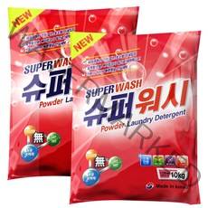 슈퍼워시 찬물 세탁 가루세제, 20kg, 1박스