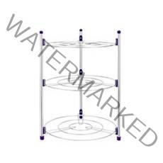 엠지 주방수납장 싱크대선반 그릇정리대 3단, 혼합 색상