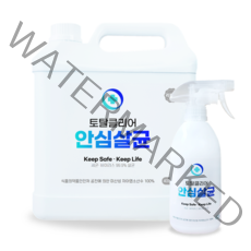 토탈클리어 안심살균 소독제 리필 4000ml + 스프레이 500ml, 1세트