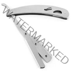 웰플레이 일자 실버 클래식 면도기, 1개입, 1개