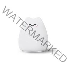 말랑말랑 실리콘 LED 아기고양이 무드등, 베베냥