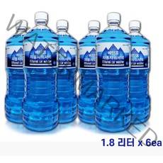 블랙다이아몬드 에탄올 자동차 워셔액 1.8리터 x 6개, 1.8L