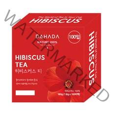 다하다 히비스커스 티백, 1.8g, 100개