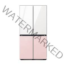 삼성 비스포크 양문형 냉장고 글램화이트+글램핑크 RF85B900155