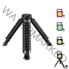 야외 캠핑 LED 손전등 삼각대 다기능 토치 휴대용 걸이식 텐트 작업 조명 브래킷 액세서리, Blue set_CHINA