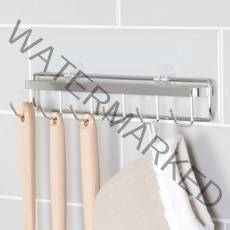 스파이더락 스마트접착 조리도구걸이 6구, 실버, 1개