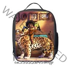 도시락 가방 새로운 영화 쿨러 토트 휴대용 절연 상자 열 감기 식품 용기 학교 피크닉 학생 여행, 그림 색상, 12인치