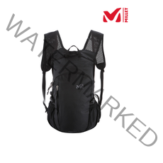 밀레 트레일 구조의 메쉬형 어깨끈을 사용한 데일리 당일 산행 15L 등산 배낭, 블랙