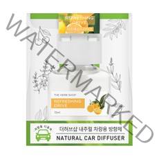 더허브샵 차량용 내추럴 디퓨저 70ml, 리프레싱드라이브, 1개