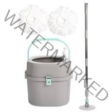 오션웰리빙 이지 스핀 청소기 그레이 일체형 +걸레 2P, 1세트