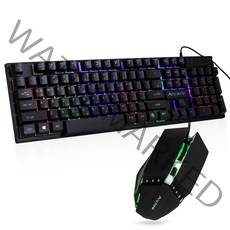 애니존 유선 게이밍 키보드 + 마우스 세트, 블랙, 키보드(KM-8000 U LED), 마우스(G-110), 일반형