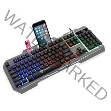 DHCX GMK-70 금속 철판 e스포츠 게임 키보드는실 세트, 규격 없음, GK-70 싱글 키보드(블랙)색), 규격 없음