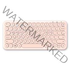 아이노트 충전식 멀티 블루투스 키보드, 일반형, X-KEY 38BTC, 파우더핑크