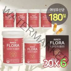 뉴오리진 이너플로라 여성유산균 180캡슐 UREX 프로바이오틱스, 30정, 6개