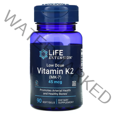 라이프 익스텐션 K2 MK-7 저용량 비타민 45 mcg 90정 Life Extension Low Dose Vitamin