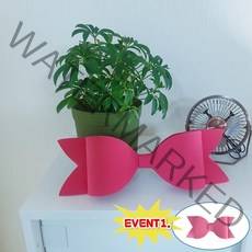 핸드메이드 이벤트리본 자이언트리본 대형리본 큰리본장식 다이소생일가랜드 크리스마스리본 에바폼리본 (작은리본)포함, 인디핑크(m)