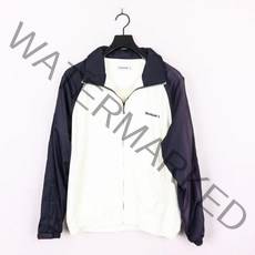 Reebok Classic Old School Windbreaker - White & Navy (M)